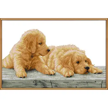 

Joy Sunday Cross Stitch Kit Aida 11&14CT Count Print Canvas Stitches Embroidery DIY Handmade Embroidery Needlework Cross Stitch