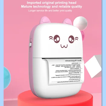 

Pictures Photo Label Cute Study Thermal Printer Pocket Wireless Bluetooth For Mobile Phone Rechargeable Mini Portable Office