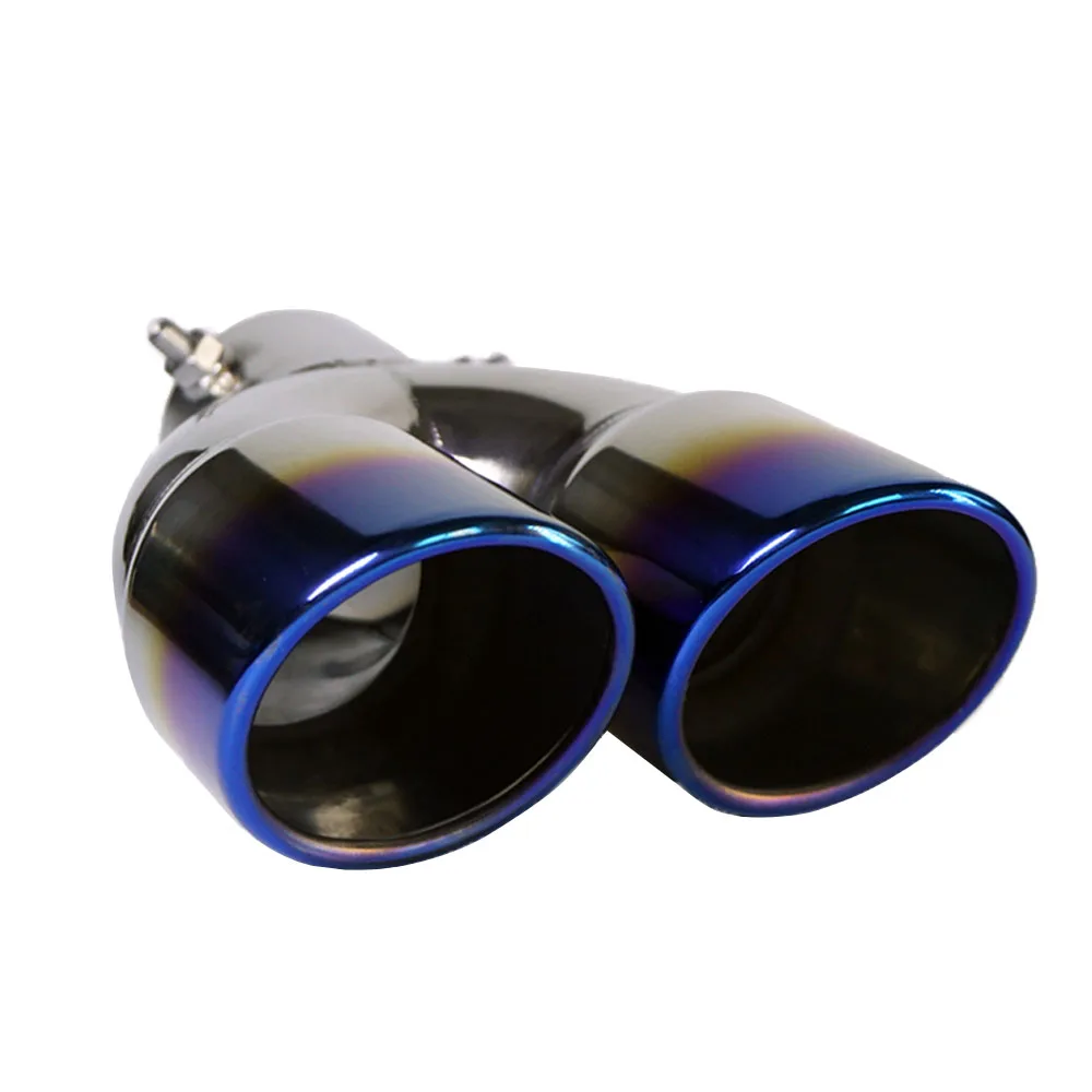 1PCS Car Rear Exhaust Tip Stainless Steel Muffler Tail Pipe Universal Nozzle Trim
