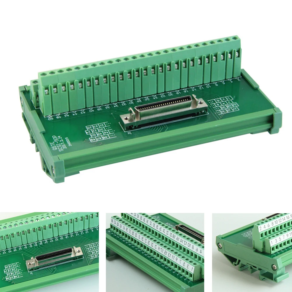 50 Pin Breakout Board ремонт клеммных колодок прямой крой женский шкаф управления Сервосистема прочный din-рейку Автоматизация привода