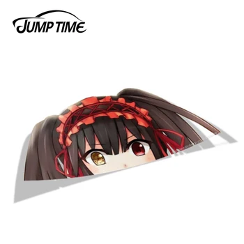 

Jump Time 13cm x 6.5cm Date A Live Kurumi BIG HEAD Anime Car Stickers Waifu Decals Car Styling Motorcycle Car Accessories