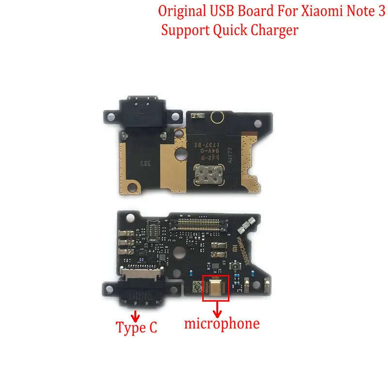 STARVEITU для Xiaomi Mi Note 3 оригинальная USB плата гибкий кабель док-коннектор для микрофона Поддержка быстрого зарядного устройства подключение к компьютеру