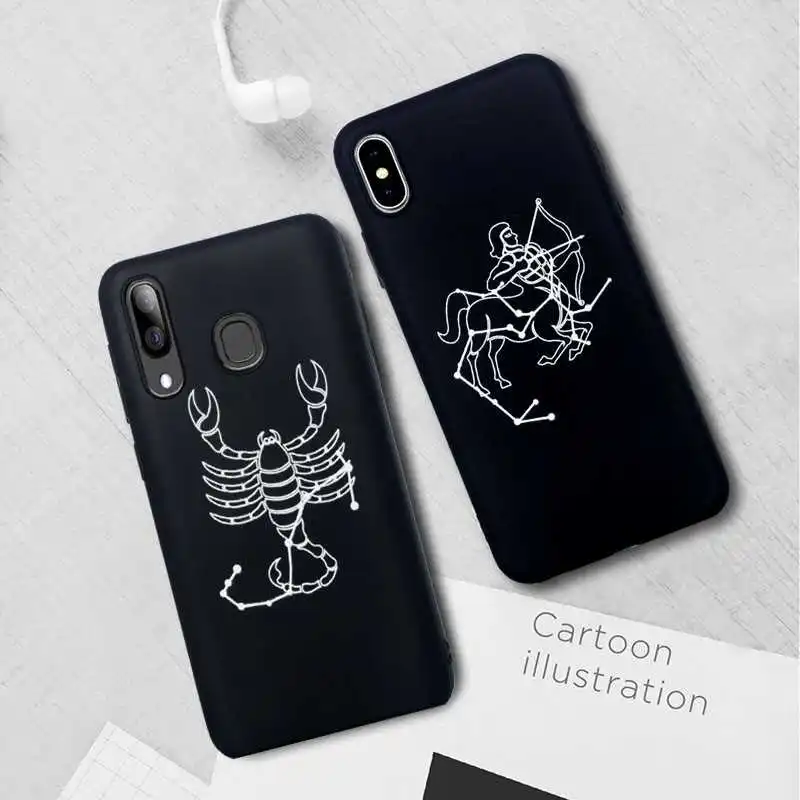 

Fashion Zodiac Signs Pattern Soft 6.4"For Samsung Galaxy A30 Case For Samsung Galaxy A30 Cell Phone Case Cover