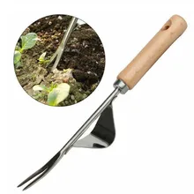 Steel Hand Weeding Fork Transplanting Digging Tools Manual removing taproot For Homegrown Garden Planting and Weeding Tools