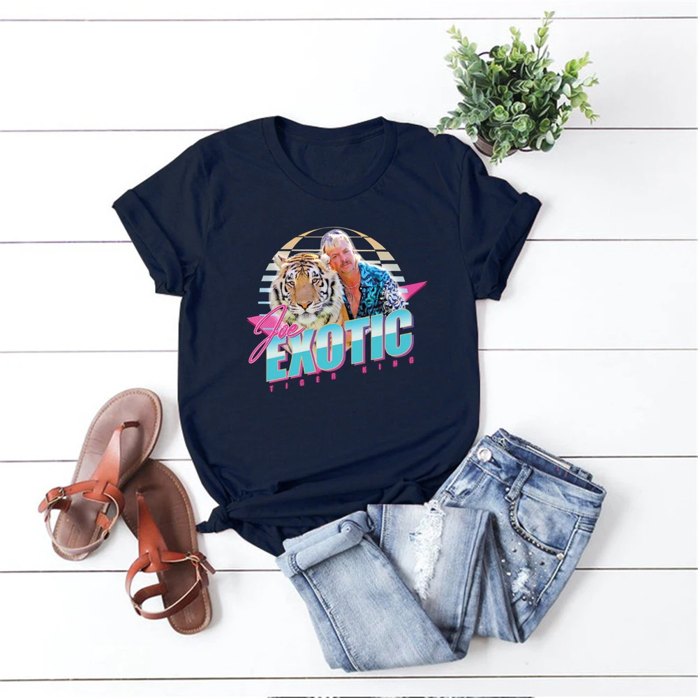 New Tiger King T-shirt Joe Exotic 80's Shirt Funny Tiger Graphic Tee USA Retro TV Show Tees 2