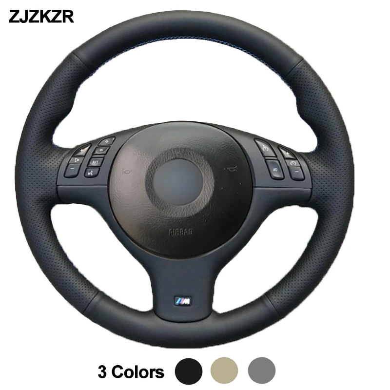 

Car Auto Steering-Wheel Cover For BMW E46 E39 330i 540i 525i 530i 330Ci M3 2001 -2003 Steering Wheel Braid Cover Volante 2002