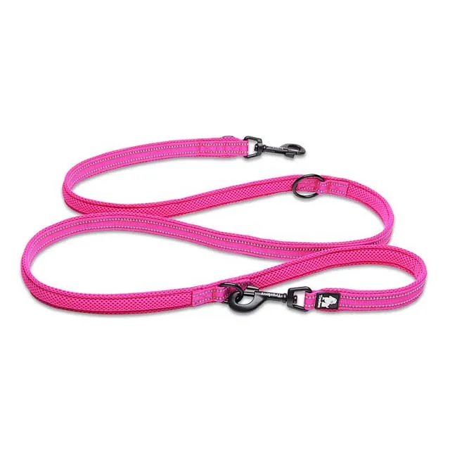 Fuchsia Truelove 7 в 1 Многофункциональный регулируемый поводок для собак без свинца для дрессировки домашних животных светоотражающий многоцелевой поводок для собак 2 собаки - Цвет: Fuchsia