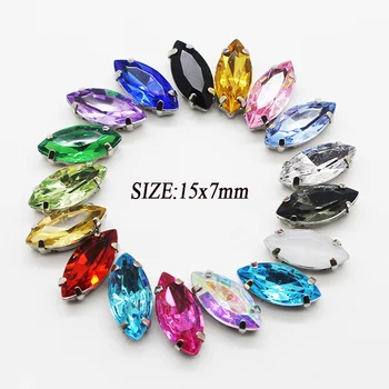 

10pcs/set 15*7mm irregular shaped acrylic buttons silver sewing decorative buttons crafts DIY handmade accessories