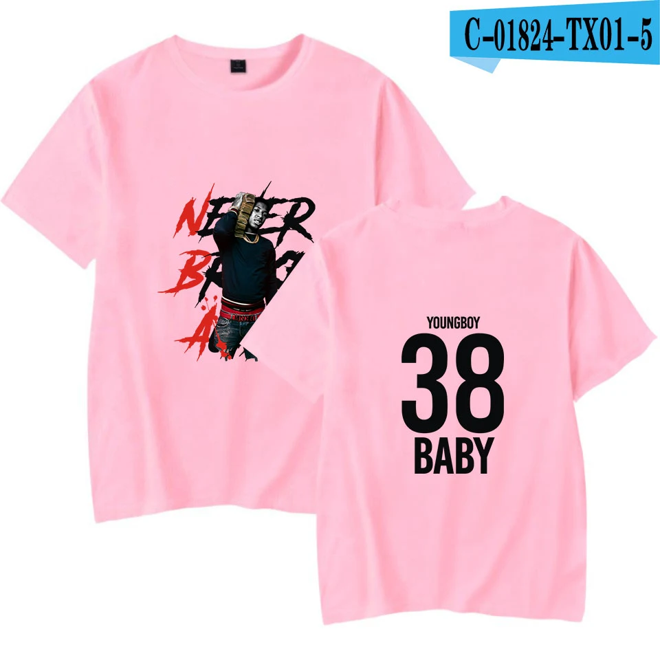 As Picture YoungBoy Never Broke Again high Street white t shirt Summer Classic Short Sleeve t shirt men/women Casual Design Tops - Цвет: As Picture