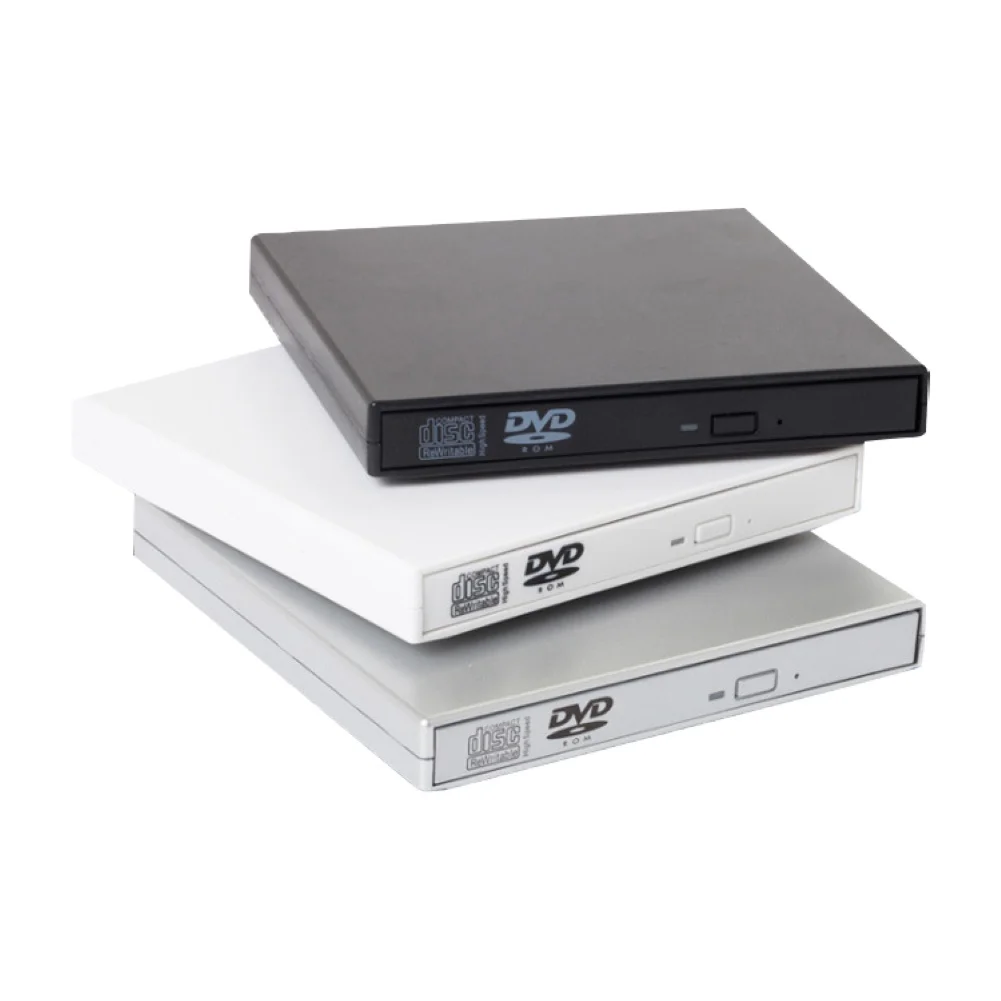 USB 2 0 тонкий внешний DVD RW CD Писатель Привод горелки ридер плеер оптические диски