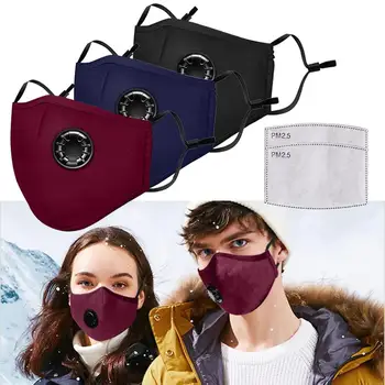 

Anti Dust Mask Anti PM2.5 Pollution Face Mouth Respirator Air Purifying Mask Breathable Valve Mask Filter 3D Mouth Cover