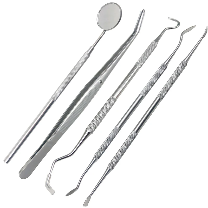 Dental Mirror Stainless Steel Dental Dentist Prepared Tool Set Probe