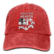 Выберите свое оружие игровая консоль унисекс бейсбольная кепка хлопок деним Регулируемая Кепка в стиле хип-хоп для мужчин или женщин