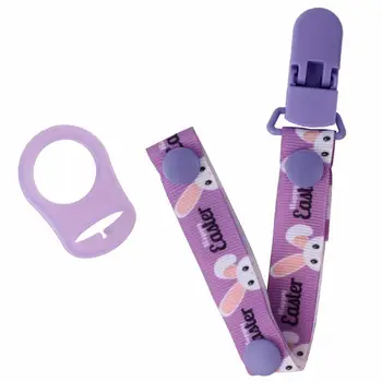 

Baby Pacifier Chain with Holder Clip Adapter for MAM Rings Soother Leash Strap C6UF