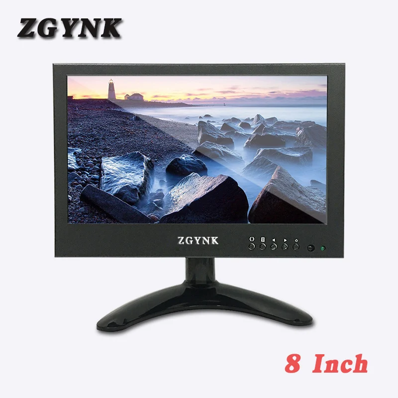 8 дюймовый BNC широкоформатный 1024X600 HD ЖК монитор 16:9 промышленный металлический