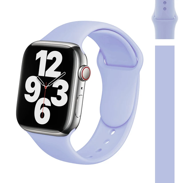 Silicone Strap Watch Compatible Apple Watch Band 45mm 44mm 41mm for bracelet iWatch 40mm 38mm correa apple watch series 7 6 5 SE 57
