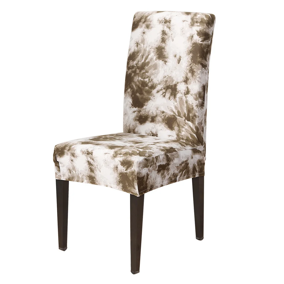grey 1pc Removable Chair Covers Flower Printing Stretch Elastic Slipcovers Restaurant For Weddings Banquet Folding Hotel Chair Covering - Цвет: grey 1pc