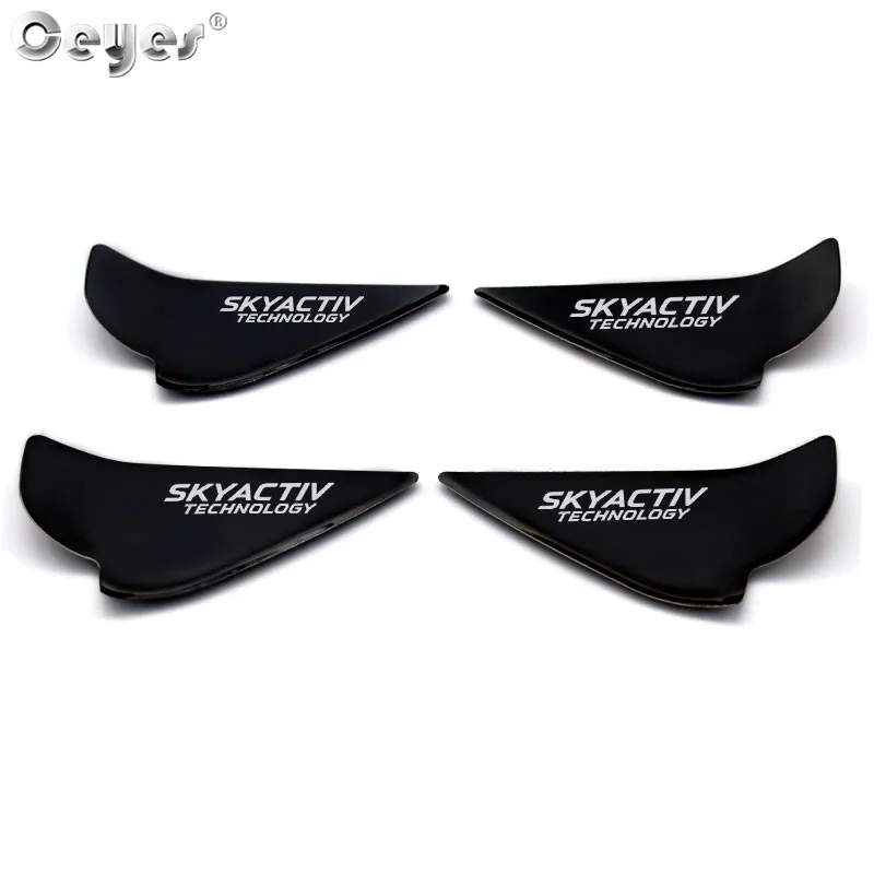 Ceyes Auto Styling Door Handle Wrist Bowl Trim Sticker Case For Mazda Skyactiv Technology CX 5 CX5 CX3 6 Axela Car Accessories - Цвет: Black
