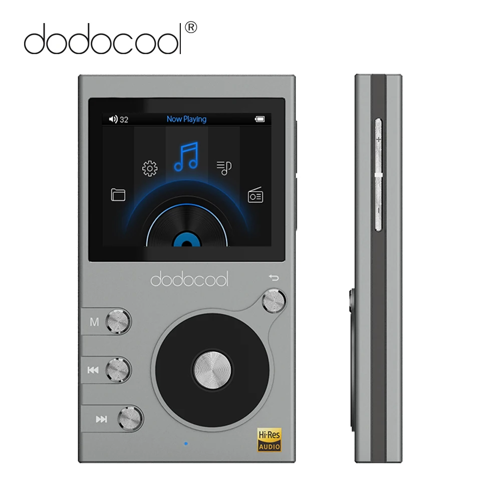 

dodocool 8GB HiFi Player 2" LCD Screen High Resolution Audio Music Player Mini MP3 Player w/ FM Voice Recorder Support TF Card