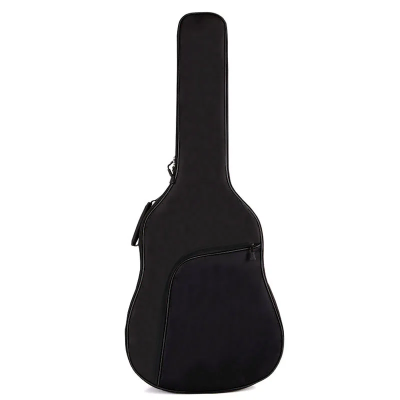 Утолщенный народный плоский Топ баллады со стальными струнами Акустическая классическая 41 дюймов гитарная сумка чехол рюкзак аксессуары для переноски Gig - Цвет: Black