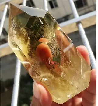 

yu88fafa0036558<<< NATURAL Citrine QUARTZ CRYSTAL WAND POINT HEALING