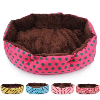 

Dog Bed for Small Pet Bed Cute Doghouse Dot Printed Pet Mat Cat Bed Pet Cathouse Dog Bed Pet Supplies for Small Dogs&cat