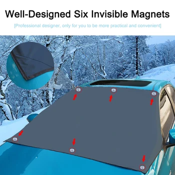 

Car Magnetic Sunshade Protector Front Windscreen Cover Car Windshield Snow Waterproof Cover Items