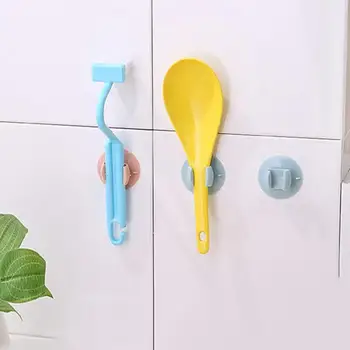 

1/2/3Pcs Wall-mounted Rice Spoon Storage Rack Rice Cooker Tableware Suction Cup Rice Shovel Storage Holder Shelf Rack Organizer