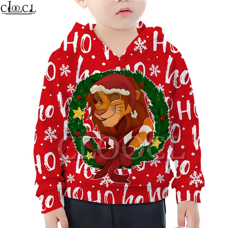 Baby Daughter Clothing Anime Lion King Simba 3D Print Hoodie Boy Girl Christmas Sweatshirt Youth T 
