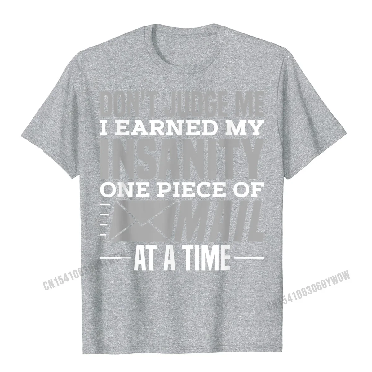 Crewneck Casual 100% Cotton Student T Shirts Personalized Short Sleeve Tops Shirt Plain Family T-Shirt Wholesale Funny Postal Worker Outfit for a Mailman T-Shirt__1173 grey