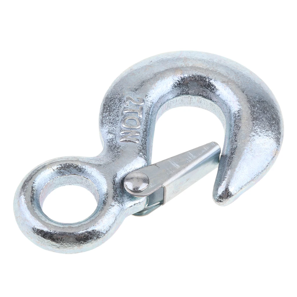 Heavy Duty Eye Slip Spring Lifting Hook with Safety Latch for Winch Rope