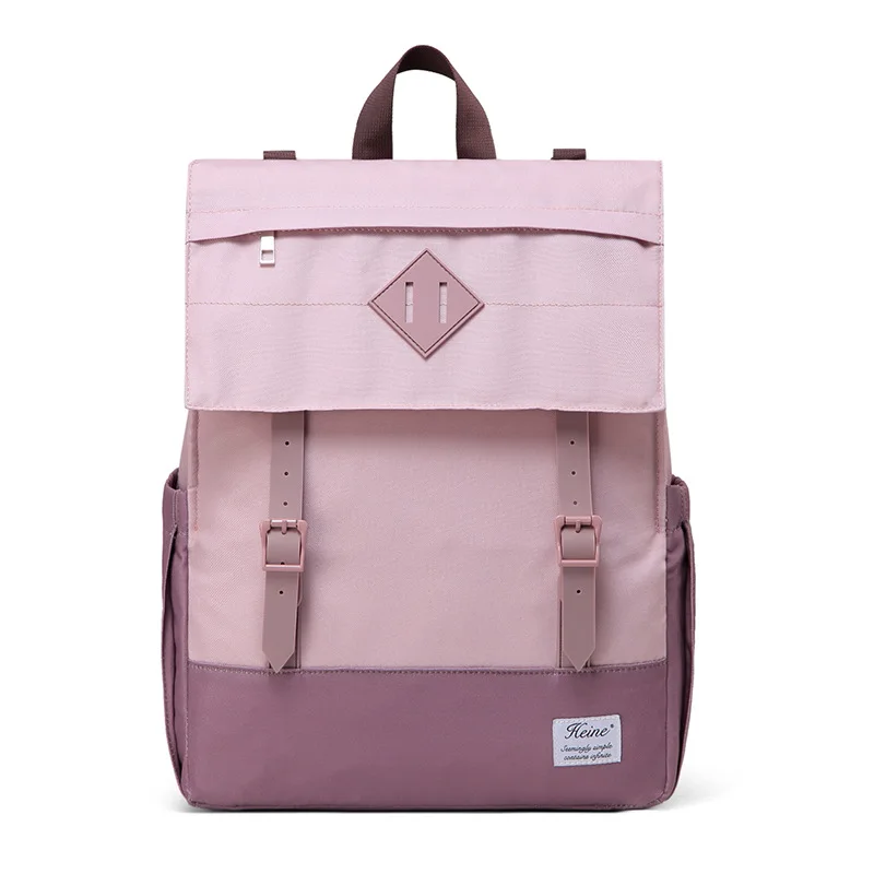 Pink purple Многофункциональная сумка для мам, рюкзак для путешествий для мамы, водонепроницаемая сумка для подгузников для мам, сумка для подгузников для коляски, Большая вместительная сумка для подгузников для ухода за ребенком - Цвет: Pink purple