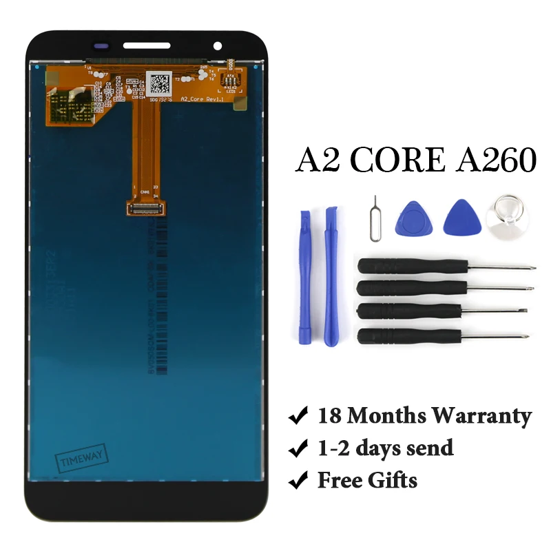 Сенсорный ЖК-дисплей для Samsung A2 Core A260 замена в сборе 100% тестирование работы 1 шт. |