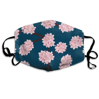 

Pink Cherry Blossom print Dustproof and windproof mask, washable and reusable, suitable for outdoor sports