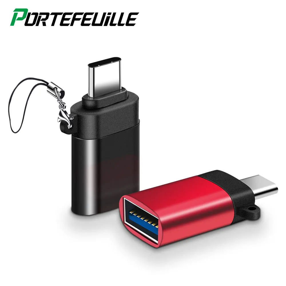 Адаптер OTG с Type C на USB для Xiaomi Redmi Note 8 pro Huawei P30 Google Pixel 2 XL Samsung S10 10 A50 Oneplus 7T One Plus