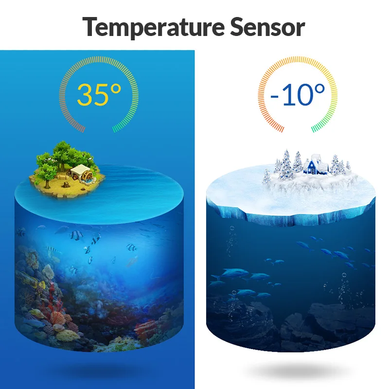 Portable Fish finder Wireless Echo Sounder 0.8-90m Depth Digital Handle Transducer Sensor Sonar Ice Fishing Fishfinder
