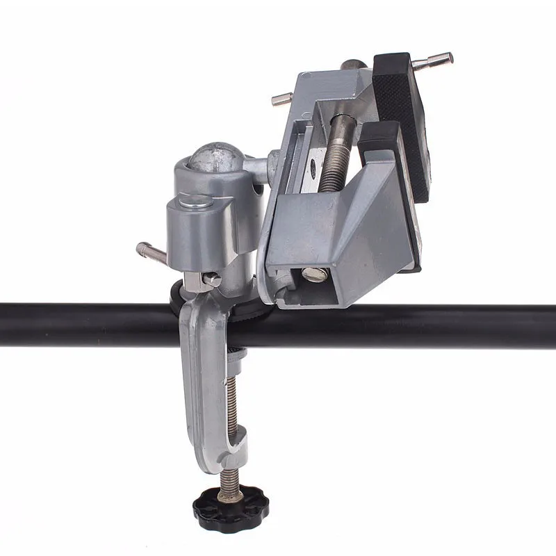 Алюминиевая скамейка зажимное устройство для стола 2In 1 тиски шлифовальный станок держатель сверло Стандер роторный инструмент