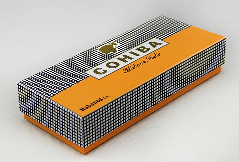 COHIBA хорошее качество крокодиловая кожа Профессиональный коричневый портсигар