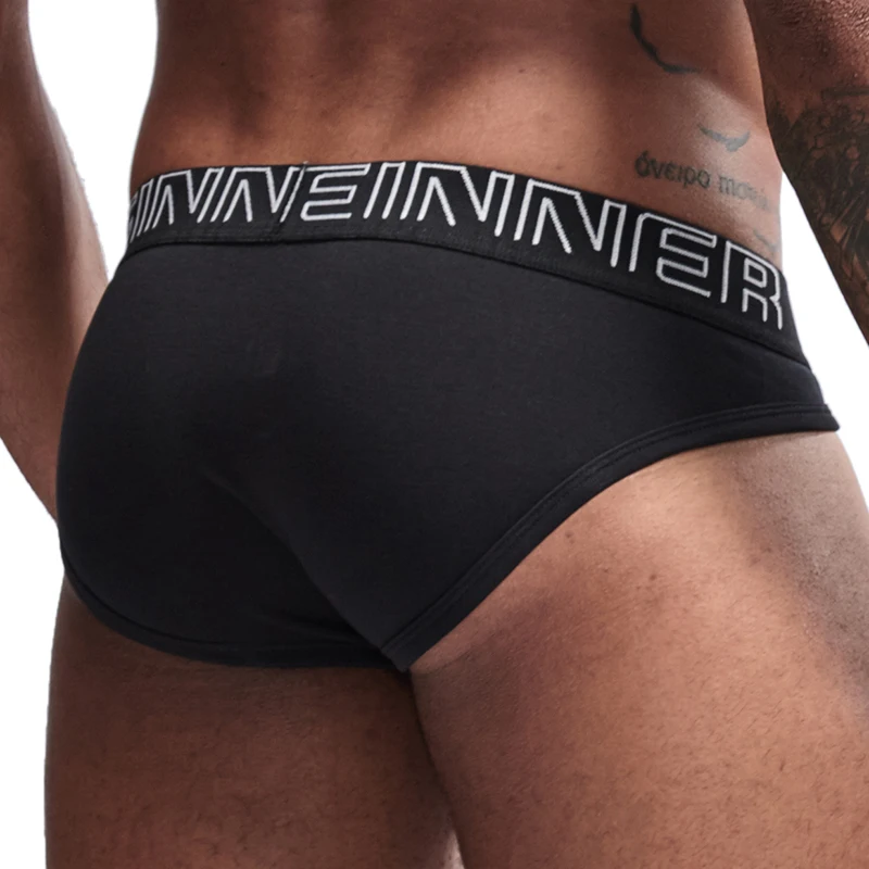 

Men Underwear Briefs Cotton Male Underpants Breathable Comfortable Underpants U Pouch Soft Low Waist Sexy Bikini Panties