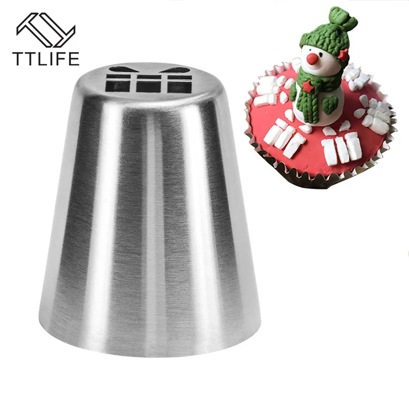 TTLIFE DIY Инструменты для украшения торта, печенья, Рождественская резка, Россия, насадка для обледенения, насадка из нержавеющей стали, насадка для крема, помадка