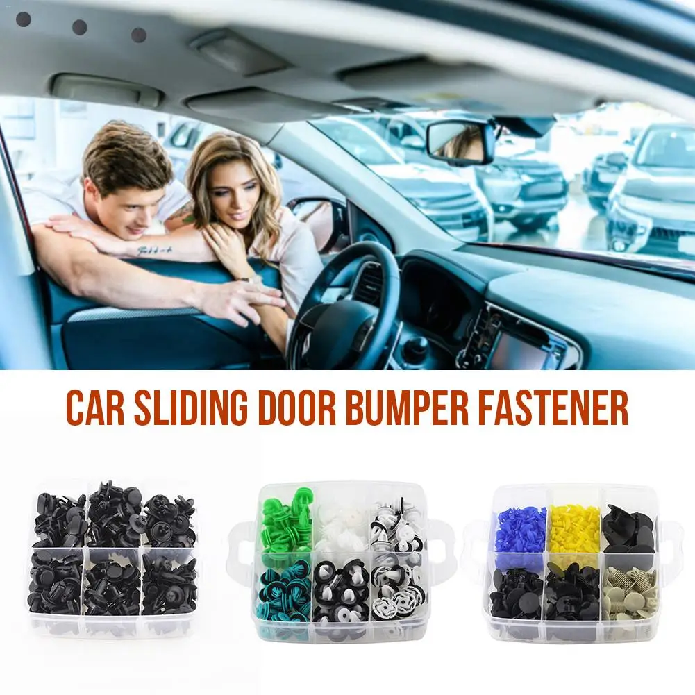 

500PCS Car Fasteners Rivet Buckles Automotive Body Panels Lined Interior Buckles Fasteners Sliding Door Bumper Fastener