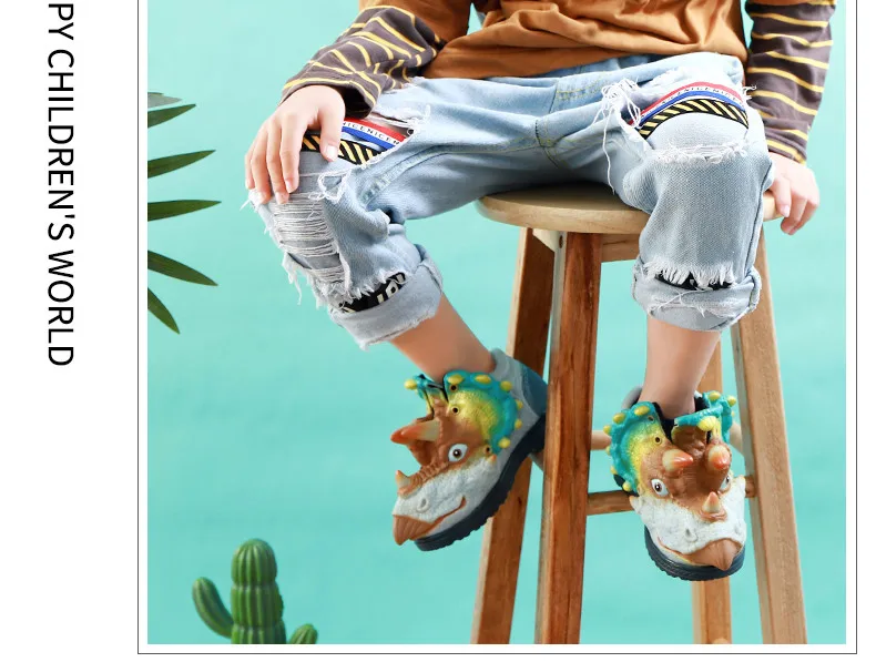 2019 Brand Kids Shoes Boys Creative Dinosaurs children Sneakers Baby Boy Sport Sneakers 3D waterproof Kids Shoes For Girls Size 25-30 (9)