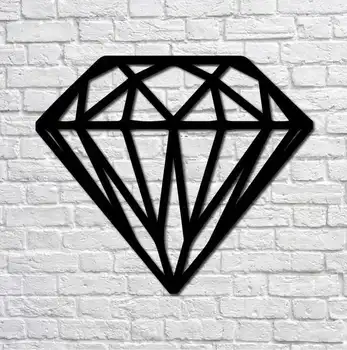 

Металлический декор стен Diamond 17.6x20 cm дизайн интерьера домашнего