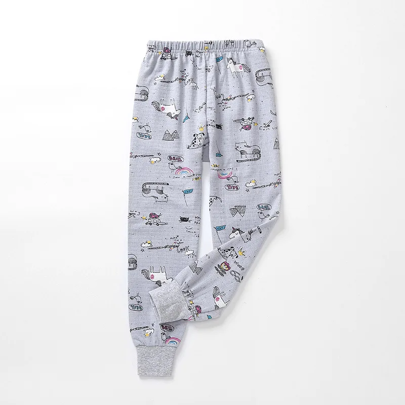 Summer Autumn Baby Kids Childrens Printing Striped Toddler Classic Leggings Boys Girls Pants 3-8Y Winter Underwear