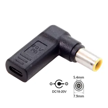

CYDZ DC 20V 7.9*5.4mm to USB 3.1 Type C USB-C Adapter PD Emulator Trigger 90 Degree Angled