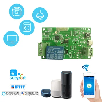 

eWeLink Wifi Switch Wireless Relay Module Smart Home Automation Modules APP Remote Control Timer Switch for Alexa Google Home