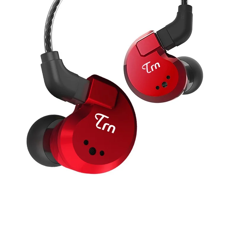 

TRN V80 2BA+2DD Hybrid Real Metal Earphone In Ear IEM HIFI DJ Monitor Running Sport Earphone Earplug Headset V90 X6