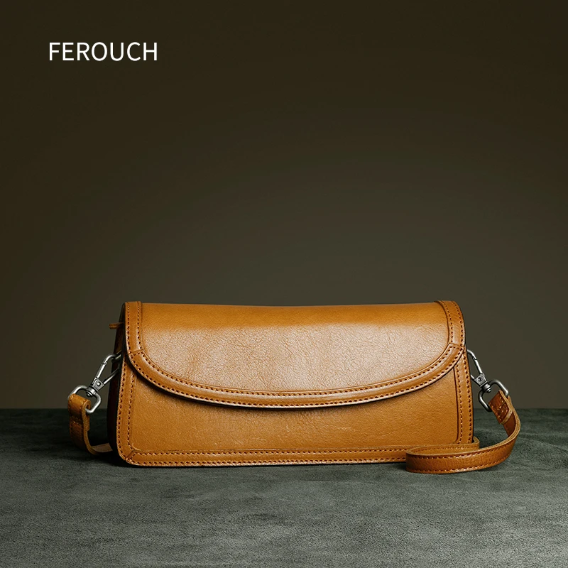 New Leather Handbags Original Retro Shoulder Bag Texture Mini Casual Office Messenger All-match INS small Square 8973 |