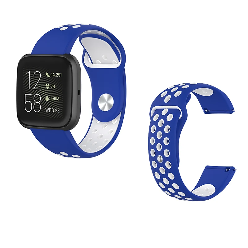 Браслет для часов Fitbit Versa, дышащий наручный ремешок на замену для Fitbit Versa, водонепроницаемые смарт-аксессуары для часов