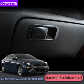 

Car Styling Co-pilot Storage Box Glove Box Cover Sequins Internal Decoration Cover Stickers For Kia K3 Cerato Forte BD 2019 2020